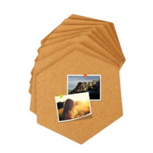 모던오피스 코르크 메모판 6각형 8장 (20*17.5*0.6) CCH838