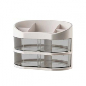 에코라이프 럭셔리 대용량 화장품 정리대 (2단 ) CCH255