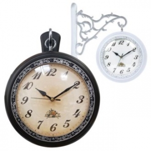 엔틱 양면 벽시계