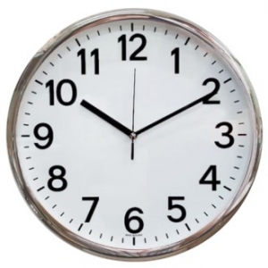 350 슬림 크롬 벽시계