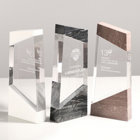 CD440 모던오피스 크리스탈 트로피 대리석 기념품 #2