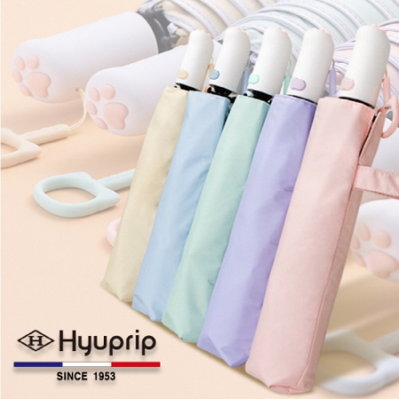 협립 3단 53 암막 mini 야옹이 30D 울트라 고밀도 완전자동 우산, 양산 #2