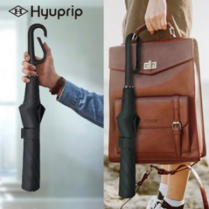 협립 2단 60 카라비너 블랙 초고밀도 자동 우산 / 양산