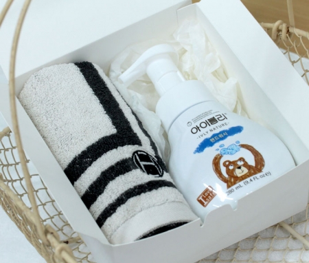 송월 스퀘어핸드타올 + 아이블리 손세정제 세트 #2