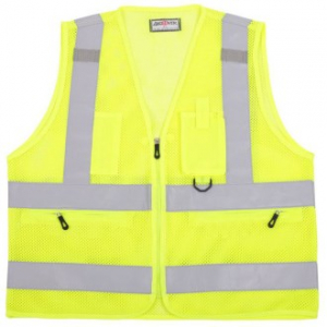 고급 왕망사 신호수 무전기걸이 조끼 AD-311