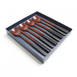 숨쉬는 나무 참숯 수저 4인 선물세트