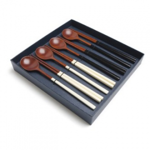 숨쉬는 나무 오방 달수저 4인 선물세트