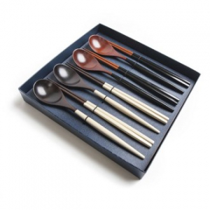 숨쉬는 나무 마카롱 수저 4인 선물세트