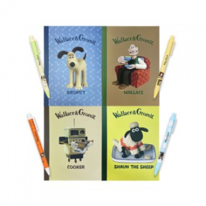 [월레스와그로밋] 노트세트 (제본노트 + 심플볼펜)