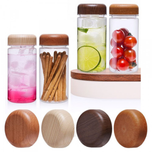 (H-019) 나무 무늬 냉보틀 350ml / 풀칼라