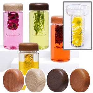 (H-017) 나무 무늬 차보틀 350ml / 풀칼라