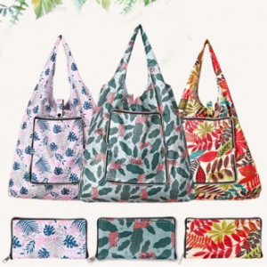 접이식 간편 지퍼 대형 장바구니 시장가방 47x38.5cm