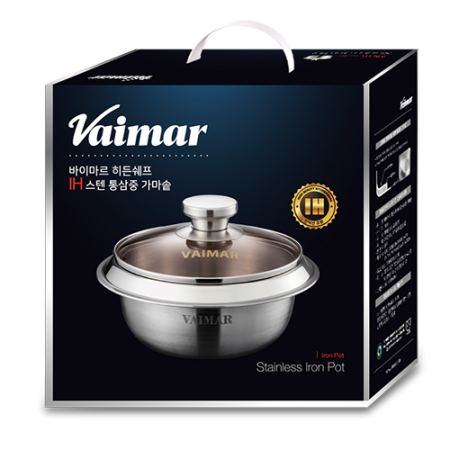 바이마르 히든쉐프 IH스텐 통삼중 가마솥 (26cm) (5~6인용) #4