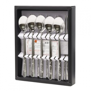 백장미 5벌 수저세트