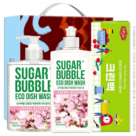 슈가버블 주방세제490펌프 주방세제290용기 크린백(3종) #2