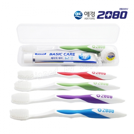 뉴 애경 2080 칫솔+2080 치약+치실 오리지널 / 칫솔 치약 세트 #4