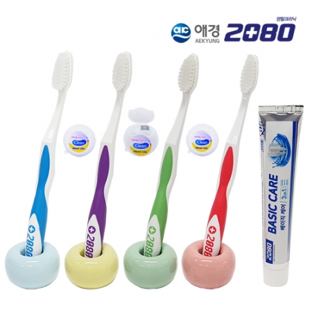 뉴 애경 2080 칫솔+2080 치약+치실 오리지널 / 칫솔 치약 세트 #5