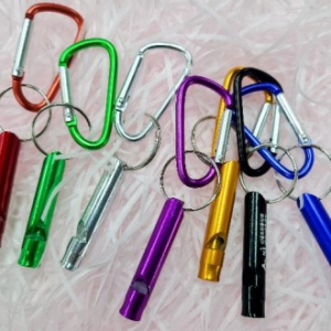 칼라 원형 휘슬 호루라기 등산고리 호신 경보기