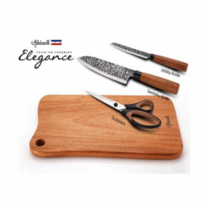 쉬젤 엘레강스 스퀘어 도마 + 나이프 3종 / 5종 세트