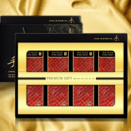 [22년추석]블랙라벨 수제 제주흑돼지육포1호 60g 4p #2