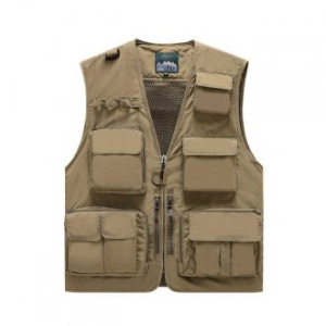 CD078 네이쳐 남성 야외 캐주얼 멀티 포켓 낚시 조끼