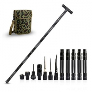 CD534 네이쳐 고급 다기능 T형 등산 스틱 생존 스틱 (5바)