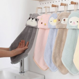 CD481 모리타올 귀여운 캐릭터 걸이형 핸드타올 38x22cm