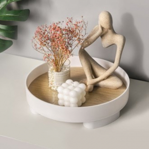 CD464 에코라이프 가정용 과일 쟁반원목