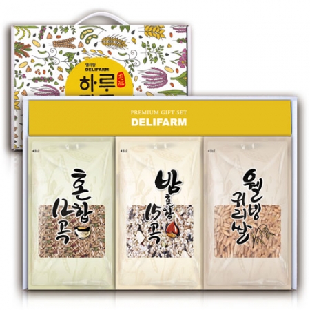 [22년추석][하루잡곡]델리팜잡곡 1호(12곡*3/밤*3/귀리*3)(면세) #3