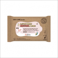 데이케어 생분해 제로물티슈10매 FSC인증원단, 녹색인증