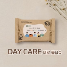 데이케어 생분해 제로물티슈15매 FSC인증원단, 녹색인증