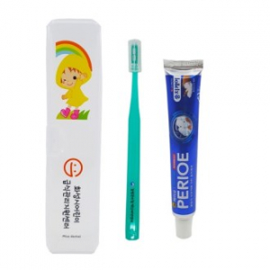 미소 덴탈 국산 노랑이 칫솔 치약 세트 1호