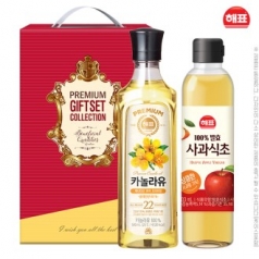 해표 카놀라유 사과식초500ml(2종)