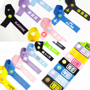 리본 단추형 네임택 이름표