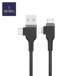 WiWU 4in1 고속 충전 멀티 케이블 PT06 USB, C타입, 8핀