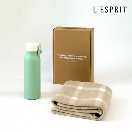 레스쁘리 고급 텀블러 세트 F (무릎담요 + 텀블러 (락앤락 그립)) #2