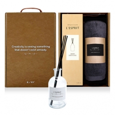 레스쁘리 고급 우유병 디퓨저 세트 W (BASIC 디퓨저 (150ml) + 프리미엄 타올)