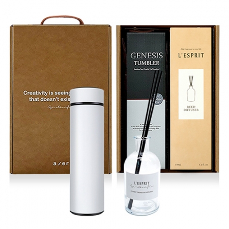 레스쁘리 고급 우유병 디퓨저 세트 N (BASIC 디퓨저 (150ml) + 제네시스 텀블러 500ml) #2