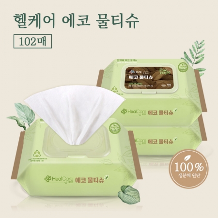 헬케어 에코 물티슈 40g, 캡형 102매 #2