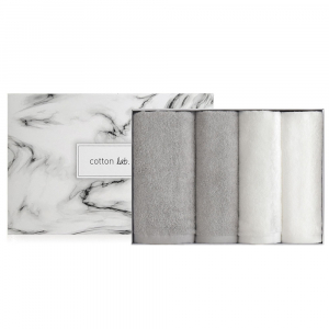 코튼랩 40수 바스타올 1매 + 30수 호텔수건 170g 3매 선물세트