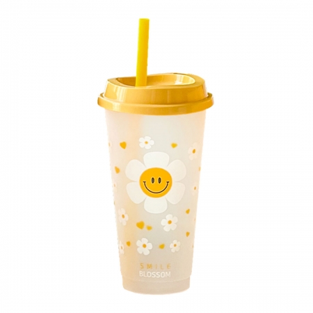 스마일 리유저블 블라썸 텀블러_반투명 물병 물통 #3