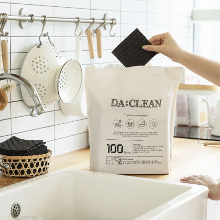 다클린 원데이 다용도 수세미 100매 350g #2