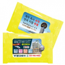 투톤플라워 옐로우 물티슈 (5매)