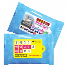 투톤플라워 블루 물티슈 (10매)