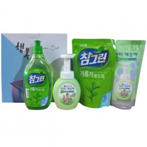 아이깨끗해 핸드워시 청포도+참그린 녹차 주방 세제-4종 세트