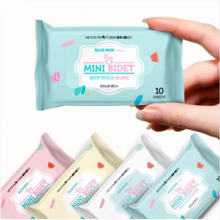블루본 아이노우 미니비데 휴대용 물티슈 10매X10팩 #2