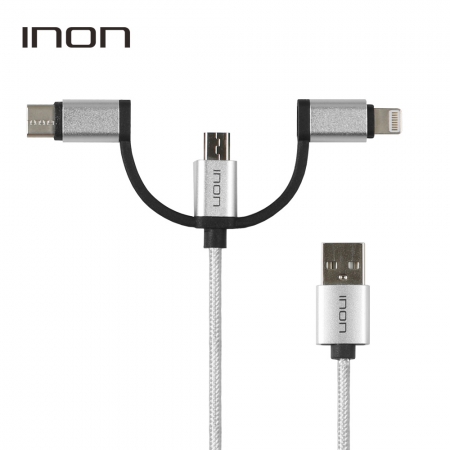 [케이블] 아이논 3in1데이터 고속충전 멀티 케이블 0.5M #4