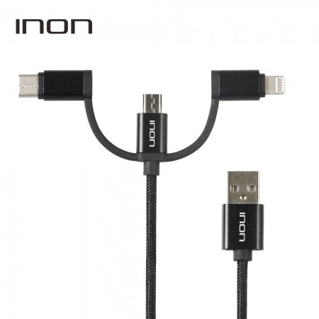 [케이블] 아이논 3in1데이터 고속충전 멀티 케이블 0.5M #3