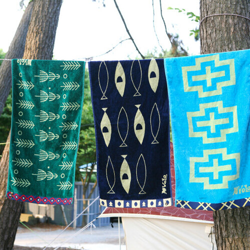 노르딕욜로 캠핑타올 40x80cm #2