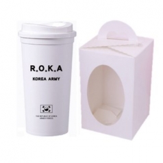 대한민국 군인 로카 ROKA 리유저블 텀블러 17oz 화이트 컬러 선물세트